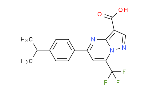 MC677322 | 725699-04-7 | 5-(4-Isopropylphenyl)-7-(trifluoromethyl)pyrazolo[1,5-a]pyrimidine-3-carboxylic acid
