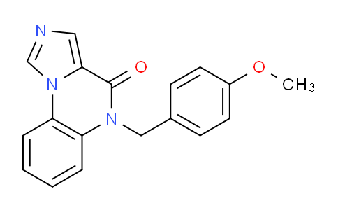 CAS No. 221025-37-2, 5-(4-Methoxybenzyl)imidazo[1,5-a]quinoxalin-4(5H)-one