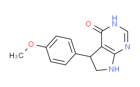 CAS No. 1708013-96-0, 5-(4-Methoxyphenyl)-6,7-dihydro-3H-pyrrolo[2,3-d]pyrimidin-4(5H)-one