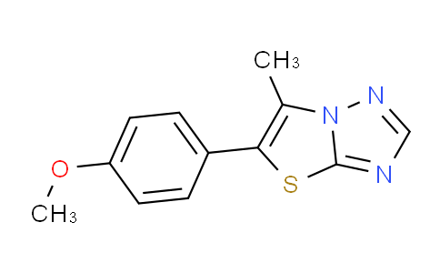 CAS No. 1423121-07-6, 5-(4-Methoxyphenyl)-6-methylthiazolo[3,2-b][1,2,4]triazole