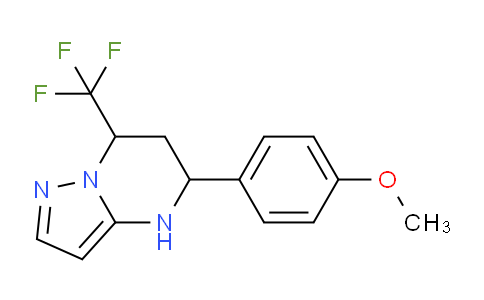 CAS No. 861233-52-5, 5-(4-Methoxyphenyl)-7-(trifluoromethyl)-4,5,6,7-tetrahydropyrazolo[1,5-a]pyrimidine
