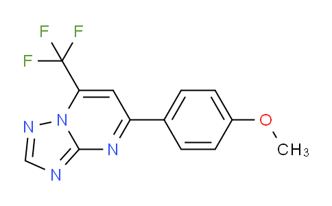 CAS No. 361368-95-8, 5-(4-Methoxyphenyl)-7-(trifluoromethyl)-[1,2,4]triazolo[1,5-a]pyrimidine