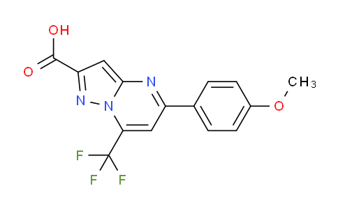 CAS No. 310451-80-0, 5-(4-Methoxyphenyl)-7-(trifluoromethyl)pyrazolo[1,5-a]pyrimidine-2-carboxylic acid