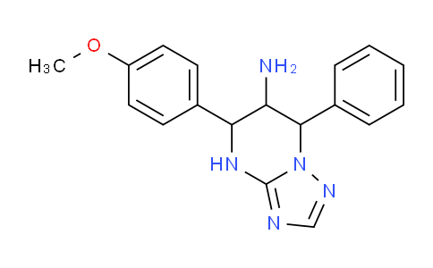 CAS No. 1217728-23-8, 5-(4-Methoxyphenyl)-7-phenyl-4,5,6,7-tetrahydro-[1,2,4]triazolo[1,5-a]pyrimidin-6-amine