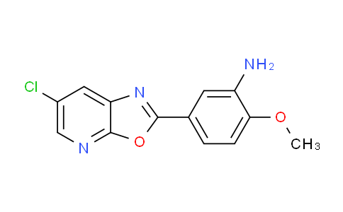 CAS No. 1354778-25-8, 5-(6-Chlorooxazolo[5,4-b]pyridin-2-yl)-2-methoxyaniline