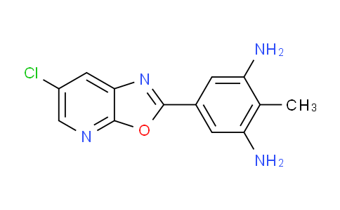 CAS No. 1354761-54-8, 5-(6-Chlorooxazolo[5,4-b]pyridin-2-yl)-2-methylbenzene-1,3-diamine