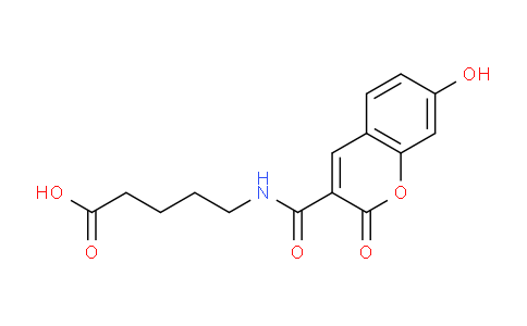 CAS No. 1267539-46-7, 5-(7-Hydroxy-2-oxo-2H-chromene-3-carboxamido)pentanoic acid