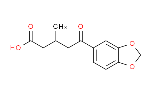 CAS No. 951894-10-3, 5-(Benzo[d][1,3]dioxol-5-yl)-3-methyl-5-oxopentanoic acid
