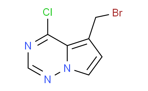 CAS No. 529508-57-4, 5-(Bromomethyl)-4-chloropyrrolo[2,1-f][1,2,4]triazine