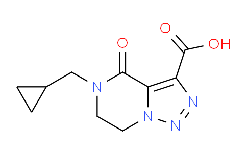CAS No. 1707735-49-6, 5-(Cyclopropylmethyl)-4-oxo-4,5,6,7-tetrahydro-[1,2,3]triazolo[1,5-a]pyrazine-3-carboxylic acid