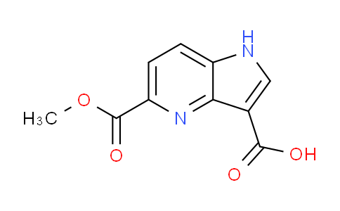 CAS No. 1190316-66-5, 5-(Methoxycarbonyl)-1H-pyrrolo[3,2-b]pyridine-3-carboxylic acid