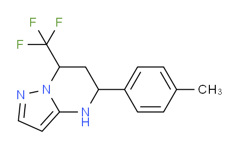 CAS No. 676254-55-0, 5-(p-Tolyl)-7-(trifluoromethyl)-4,5,6,7-tetrahydropyrazolo[1,5-a]pyrimidine