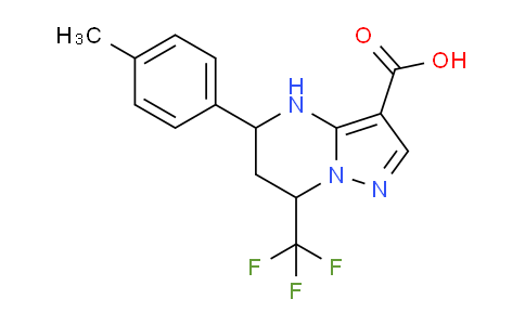 CAS No. 332858-81-8, 5-(p-Tolyl)-7-(trifluoromethyl)-4,5,6,7-tetrahydropyrazolo[1,5-a]pyrimidine-3-carboxylic acid