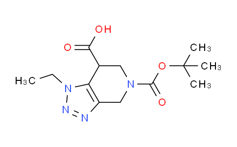 CAS No. 1391733-65-5, 5-(tert-Butoxycarbonyl)-1-ethyl-4,5,6,7-tetrahydro-1H-[1,2,3]triazolo[4,5-c]pyridine-7-carboxylic acid