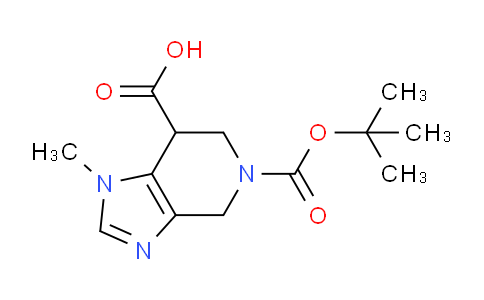 CAS No. 1823981-06-1, 5-(tert-Butoxycarbonyl)-1-methyl-4,5,6,7-tetrahydro-1H-imidazo[4,5-c]pyridine-7-carboxylic acid