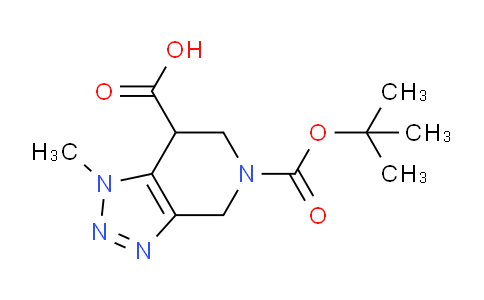 CAS No. 1391733-57-5, 5-(tert-Butoxycarbonyl)-1-methyl-4,5,6,7-tetrahydro-1H-[1,2,3]triazolo[4,5-c]pyridine-7-carboxylic acid