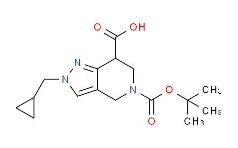 CAS No. 1391732-51-6, 5-(tert-Butoxycarbonyl)-2-(cyclopropylmethyl)-4,5,6,7-tetrahydro-2H-pyrazolo[4,3-c]pyridine-7-carboxylic acid
