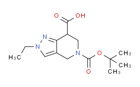 CAS No. 1391732-36-7, 5-(tert-Butoxycarbonyl)-2-ethyl-4,5,6,7-tetrahydro-2H-pyrazolo[4,3-c]pyridine-7-carboxylic acid