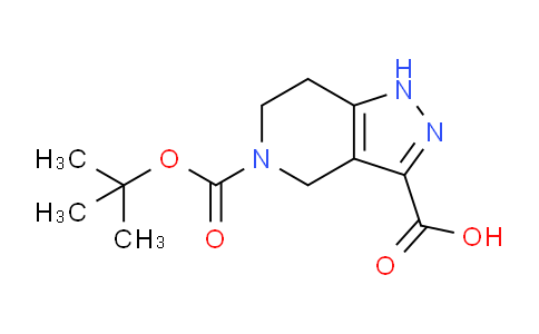 CAS No. 518990-56-2, 5-(tert-Butoxycarbonyl)-4,5,6,7-tetrahydro-1H-pyrazolo[4,3-c]pyridine-3-carboxylic acid