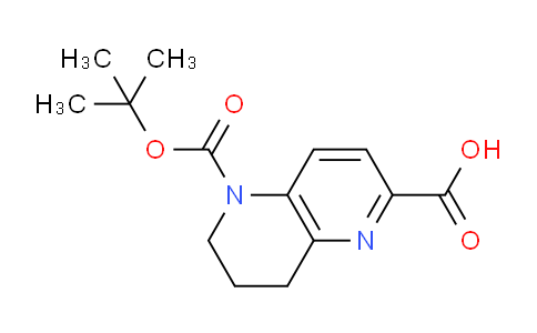 CAS No. 1823258-64-5, 5-(tert-Butoxycarbonyl)-5,6,7,8-tetrahydro-1,5-naphthyridine-2-carboxylic acid