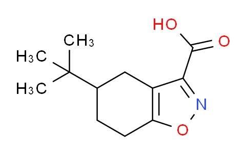 CAS No. 832684-43-2, 5-(tert-Butyl)-4,5,6,7-tetrahydrobenzo[d]isoxazole-3-carboxylic acid