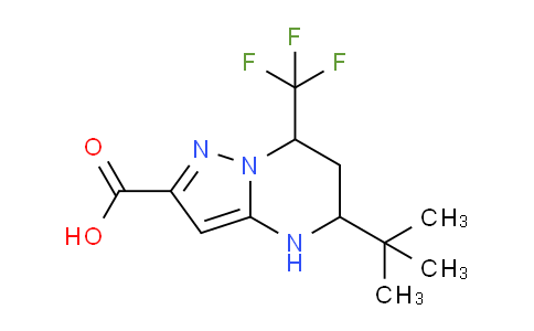 CAS No. 436088-41-4, 5-(tert-Butyl)-7-(trifluoromethyl)-4,5,6,7-tetrahydropyrazolo[1,5-a]pyrimidine-2-carboxylic acid