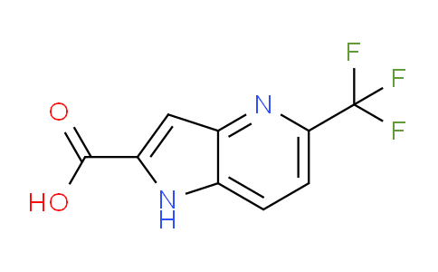 CAS No. 920979-05-1, 5-(Trifluoromethyl)-1H-pyrrolo[3,2-b]pyridine-2-carboxylic acid