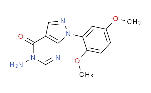 CAS No. 1416348-29-2, 5-Amino-1-(2,5-dimethoxyphenyl)-1H-pyrazolo[3,4-d]pyrimidin-4(5H)-one