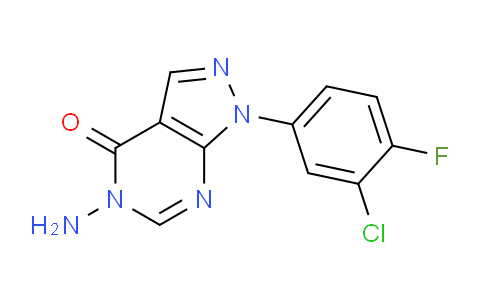 CAS No. 1416345-74-8, 5-Amino-1-(3-chloro-4-fluorophenyl)-1H-pyrazolo[3,4-d]pyrimidin-4(5H)-one