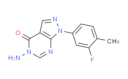 CAS No. 1416345-53-3, 5-Amino-1-(3-fluoro-4-methylphenyl)-1H-pyrazolo[3,4-d]pyrimidin-4(5H)-one