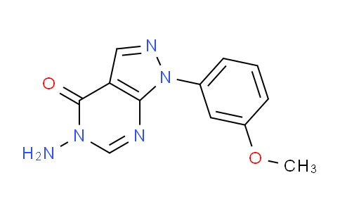 CAS No. 1416342-15-8, 5-Amino-1-(3-methoxyphenyl)-1H-pyrazolo[3,4-d]pyrimidin-4(5H)-one