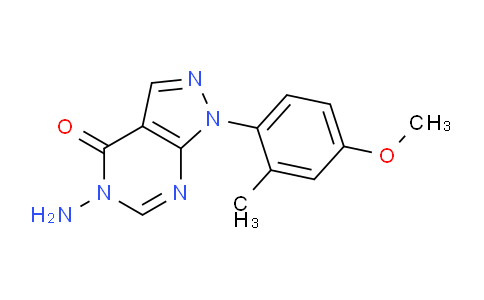 CAS No. 1416346-11-6, 5-Amino-1-(4-methoxy-2-methylphenyl)-1H-pyrazolo[3,4-d]pyrimidin-4(5H)-one