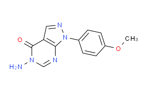 CAS No. 1416345-16-8, 5-Amino-1-(4-methoxyphenyl)-1H-pyrazolo[3,4-d]pyrimidin-4(5H)-one