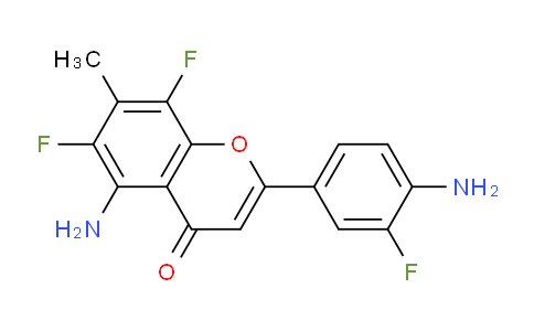 CAS No. 165179-35-1, 5-Amino-2-(4-amino-3-fluorophenyl)-6,8-difluoro-7-methyl-4H-chromen-4-one