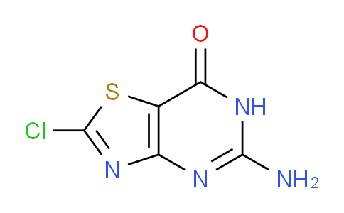 CAS No. 30161-95-6, 5-Amino-2-chlorothiazolo[4,5-d]pyrimidin-7(6H)-one