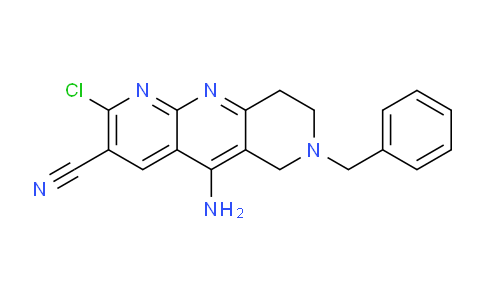 CAS No. 1263199-65-0, 5-Amino-7-benzyl-2-chloro-6,7,8,9-tetrahydropyrido[2,3-b][1,6]naphthyridine-3-carbonitrile