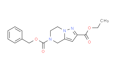 CAS No. 1065066-04-7, 5-Benzyl 2-ethyl 6,7-dihydropyrazolo[1,5-a]pyrazine-2,5(4H)-dicarboxylate