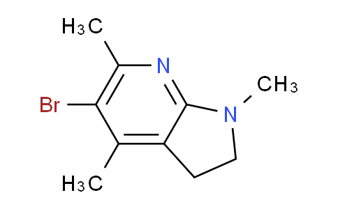 CAS No. 627098-12-8, 5-Bromo-1,4,6-trimethyl-2,3-dihydro-1H-pyrrolo[2,3-b]pyridine