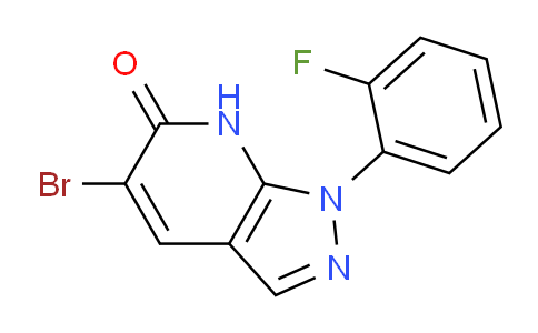 CAS No. 1220512-76-4, 5-Bromo-1-(2-fluorophenyl)-1H-pyrazolo[3,4-b]pyridin-6(7H)-one