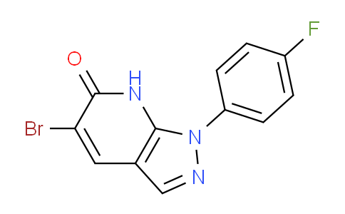 CAS No. 1437433-13-0, 5-Bromo-1-(4-fluorophenyl)-1H-pyrazolo[3,4-b]pyridin-6(7H)-one