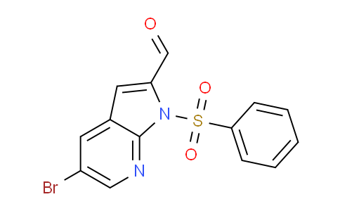 CAS No. 1261365-67-6, 5-Bromo-1-(phenylsulfonyl)-1H-pyrrolo-[2,3-b]pyridine-2-carbaldehyde