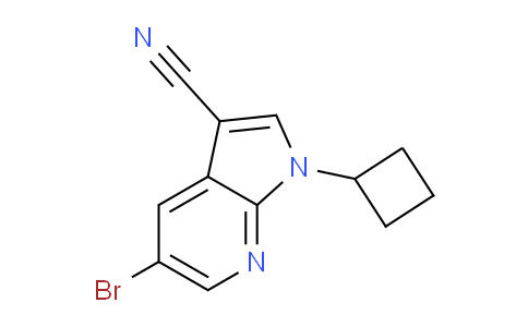 CAS No. 1247939-82-7, 5-Bromo-1-cyclobutyl-1H-pyrrolo[2,3-b]pyridine-3-carbonitrile