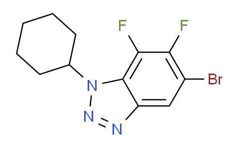 CAS No. 1375068-80-6, 5-Bromo-1-cyclohexyl-6,7-difluoro-1,2,3-benzotriazole