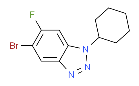 CAS No. 1365272-81-6, 5-Bromo-1-cyclohexyl-6-fluoro-1,2,3-benzotriazole