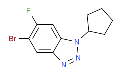 CAS No. 1381944-45-1, 5-Bromo-1-cyclopentyl-6-fluoro-1,2,3-benzotriazole