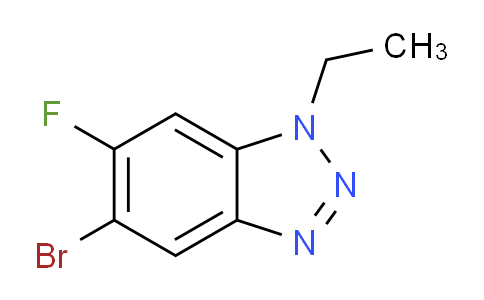 CAS No. 1365271-72-2, 5-Bromo-1-ethyl-6-fluoro-1,2,3-benzotriazole