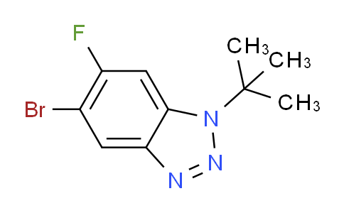 CAS No. 1365271-86-8, 5-Bromo-1-tert-butyl-6-fluorobenzotriazole