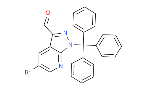 CAS No. 1481628-10-7, 5-Bromo-1-trityl-1H-pyrazolo[3,4-b]pyridine-3-carbaldehyde