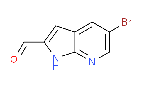 CAS No. 1368231-60-0, 5-Bromo-1H-pyrrolo[2,3-b]pyridine-2-carbaldehyde