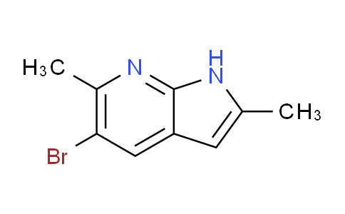 CAS No. 1427501-77-6, 5-Bromo-2,6-dimethyl-1H-pyrrolo[2,3-b]pyridine